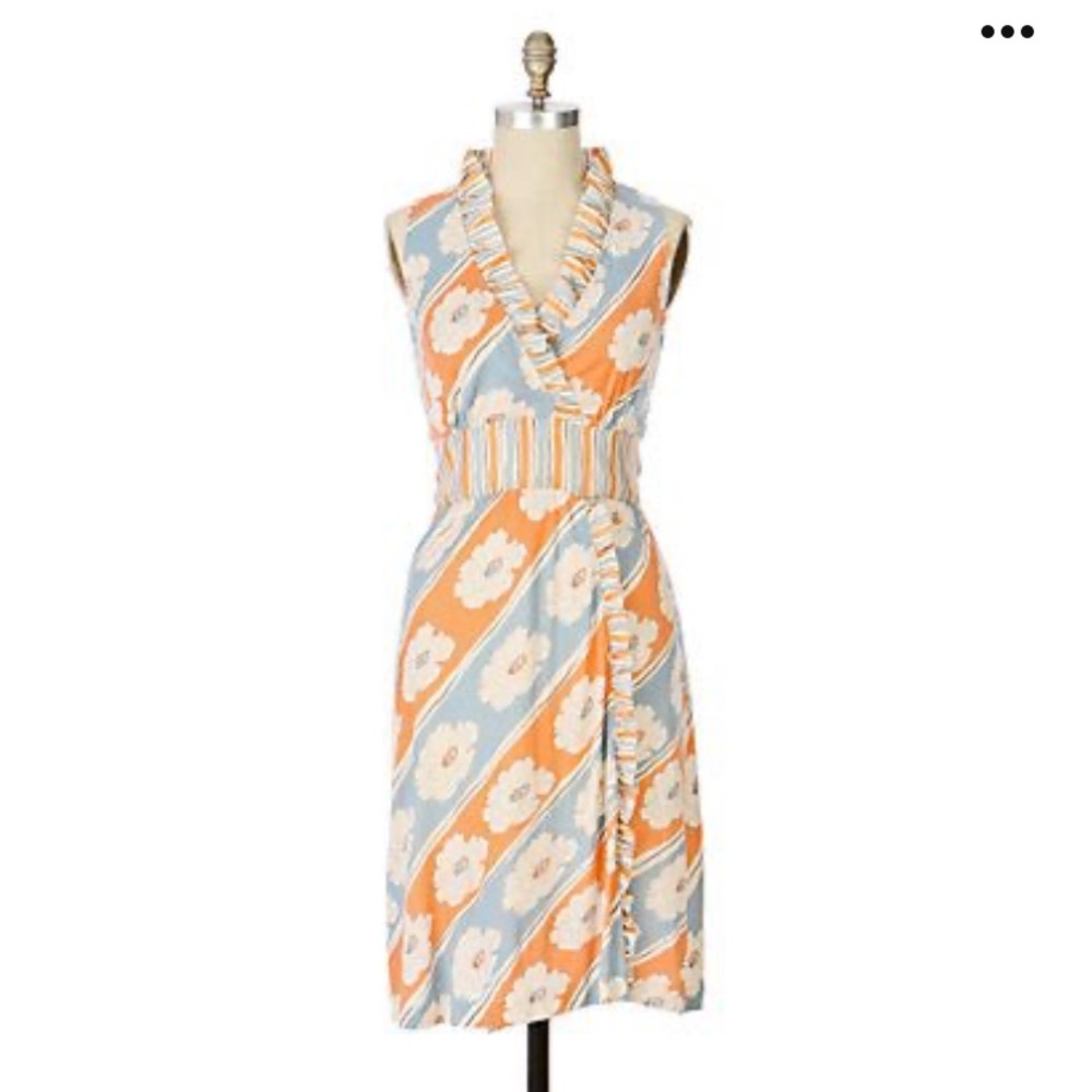RIC RAC‎ by ANTHROPOLOGIE Florist's Holiday Dress in Orange